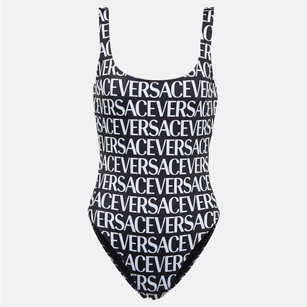 Versace Monochrome Logo One-Piece